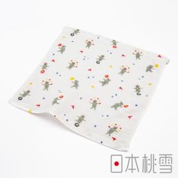 毛巾換季85折｜日本桃雪 紗布方巾-小小馬戲團-熊熊