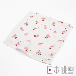 毛巾換季85折｜日本桃雪 紗布方巾-小小馬戲團-大象
