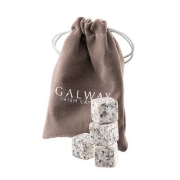 愛爾蘭 Galway 冰酒石4入組(附絨布袋)-灰白花崗岩
