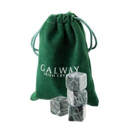 愛爾蘭 Galway 冰酒石4入組(附絨布袋)-綠大理石