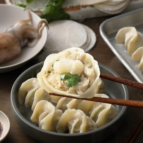 餃子樂 花枝芫荽鮮肉餃子