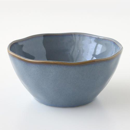 JUST HOME 寧靜海 陶瓷捶紋碗-6吋