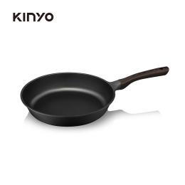 KINYO Penna系列-輕量鑄造不沾平煎鍋30cm-黑