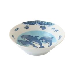 出清下殺6折｜JUST HOME 日本製海豚陶瓷碟3.3吋