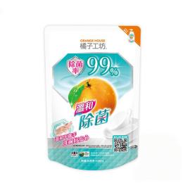 橘子工坊 溫和除菌碗盤洗滌液補充包（430ml）