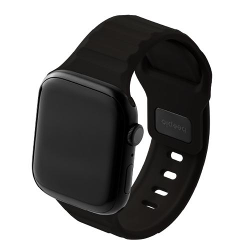beepio Apple Watch 悠遊錶帶 2.0 拓荒者｜矽膠系列-沉穩黑(小)