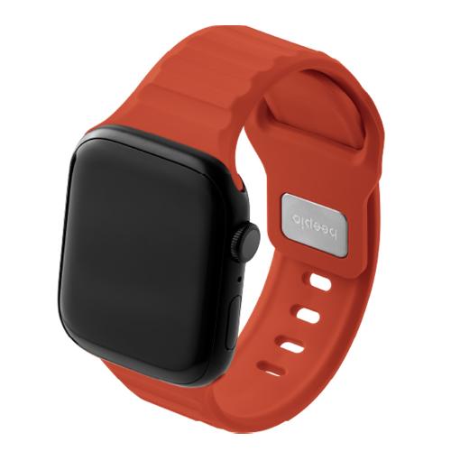 beepio Apple Watch 悠遊錶帶 2.0 拓荒者｜矽膠系列-愛馬橘(小)