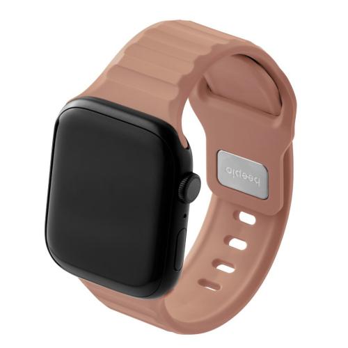 beepio Apple Watch 悠遊錶帶 2.0 拓荒者｜矽膠系列-溫柔粉(小)
