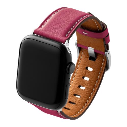 beepio Apple Watch 悠遊錶帶 2.0 漫遊者｜皮革系列-桃紅粉(大)