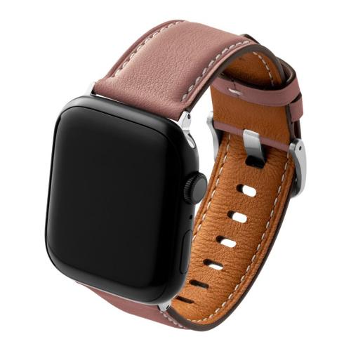 beepio Apple Watch 悠遊錶帶 2.0 漫遊者｜皮革系列-溫柔粉(大)