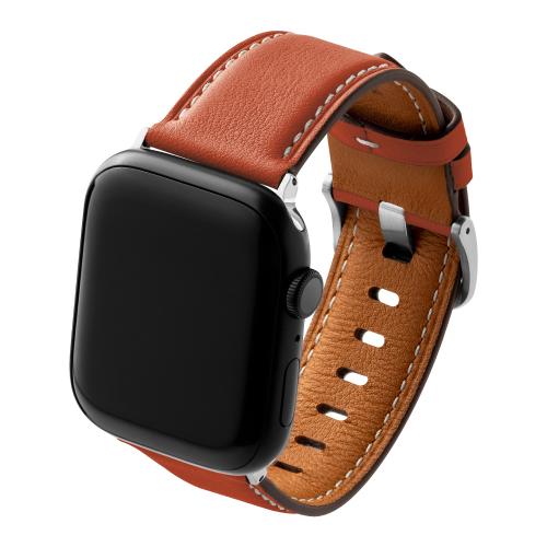 beepio Apple Watch 悠遊錶帶 2.0 漫遊者｜皮革系列-愛馬橘(小)