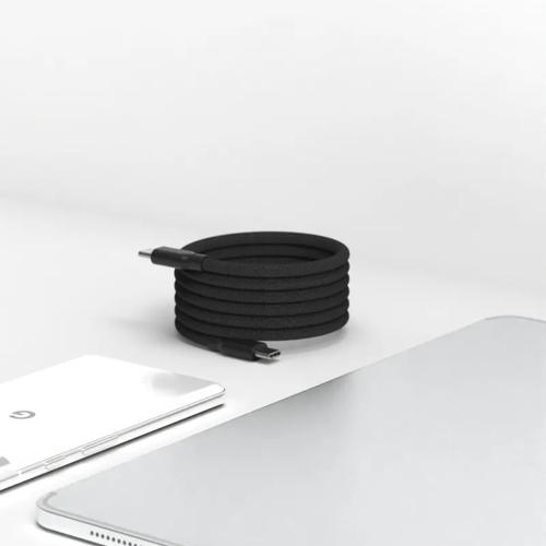 Allite Easy Cable 磁吸收納編織快充線(USB-C to USB-C)-質感黑