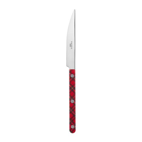 法國 Sabre Paris Bistrot 法式復古餐刀24cm-紅紋菱格