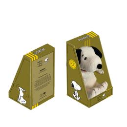 荷蘭BON TON TOYS Snoopy史努比燈芯絨盒裝填充玩偶-奶油 17cm