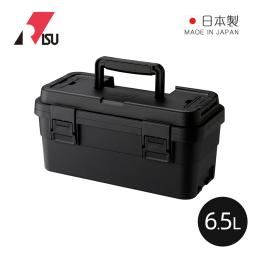日本RISU TRUNK CARGO日本製可連結層疊組合式工具箱-6.5L-岩黑