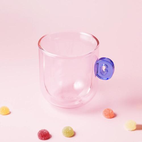 好玻GOODGLAS Candy Mug 拼接雙層玻璃杯-藍莓G