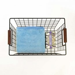 清倉大特價｜Lovel 3M頂極輕柔棉超細纖維抗菌毛巾-Placid Blue 靜謐藍