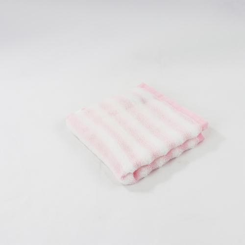 JOGAN日本成願毛巾 Airfeeling 朵朵雲系列 純棉小方巾-線條粉