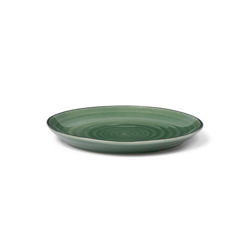 丹麥 Kähler Colore 釉色餐盤（Ø 19cm、鼠尾草綠）