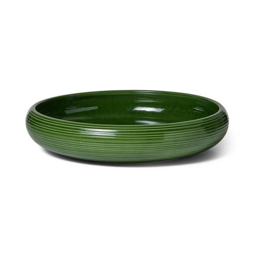 丹麥 Kähler Colore 釉色分享餐碗／沙拉碗（Ø 34cm、鼠尾草綠）