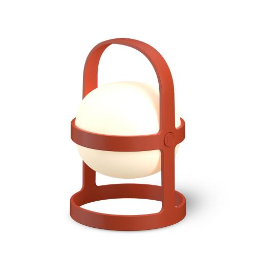 丹麥 Rosendahl Soft Spot Circular 柔煦 太陽能充電 LED 提燈（赤陶紅、小）