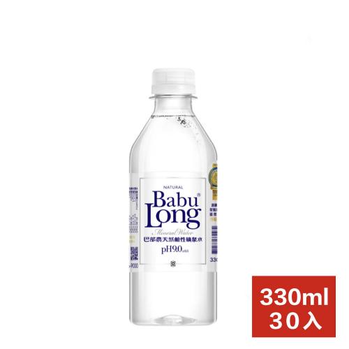 巴部農 天然鹼性礦泉水（330ml×30入/箱）