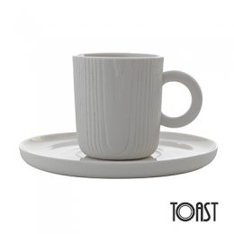 清倉大特價｜TOAST MU濃縮咖啡杯盤組(白)