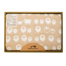 2件8折｜JOGAN日本成願毛巾 elephant infant 象寶貝系列 浴巾1入 禮盒裝(棕)
