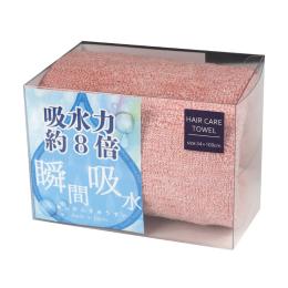 JOGAN日本成願毛巾 瞬間吸水系列 擦頭巾-珊瑚粉