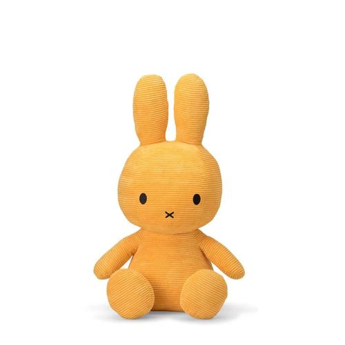 荷蘭BON TON TOYS Miffy米菲兔ECO燈芯絨填充玩偶-黃 50cm