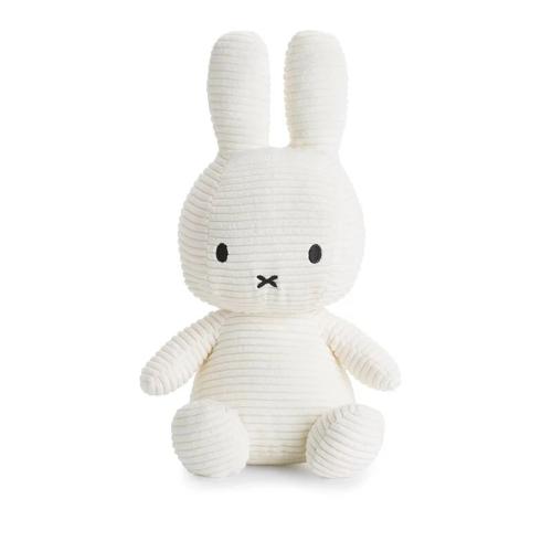 荷蘭BON TON TOYS Miffy米菲兔ECO燈芯絨填充玩偶-白 70cm