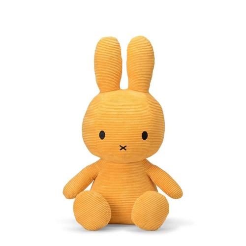 荷蘭BON TON TOYS Miffy米菲兔ECO燈芯絨填充玩偶-黃 70cm