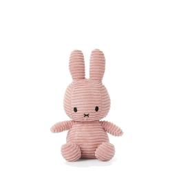 荷蘭BON TON TOYS Miffy米菲兔ECO燈芯絨填充玩偶-粉 33cm