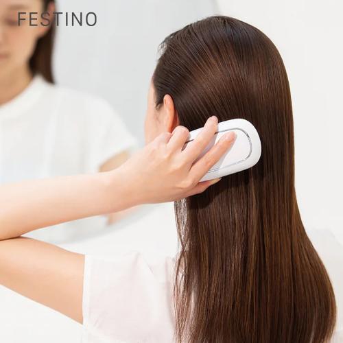 日本recolte 麗克特 Festino Salon Care 負離子輕便梳 SMHB-028 白