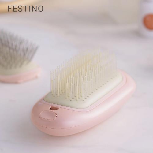 日本recolte 麗克特 Festino Salon Care 負離子輕便梳 SMHB-028 粉