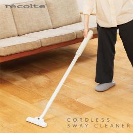 日本recolte 麗克特  Cordless 3way Cleaner 無線吸塵器 白