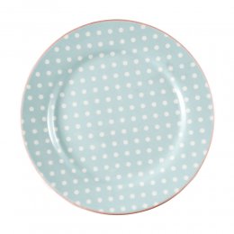 任選第2件51折｜丹麥GreenGate Spot pale blue 餐盤 20.5cm