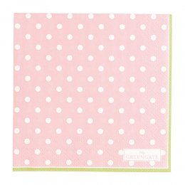 85折｜丹麥GreenGate Spot pale pink 餐巾紙 小 20pcs