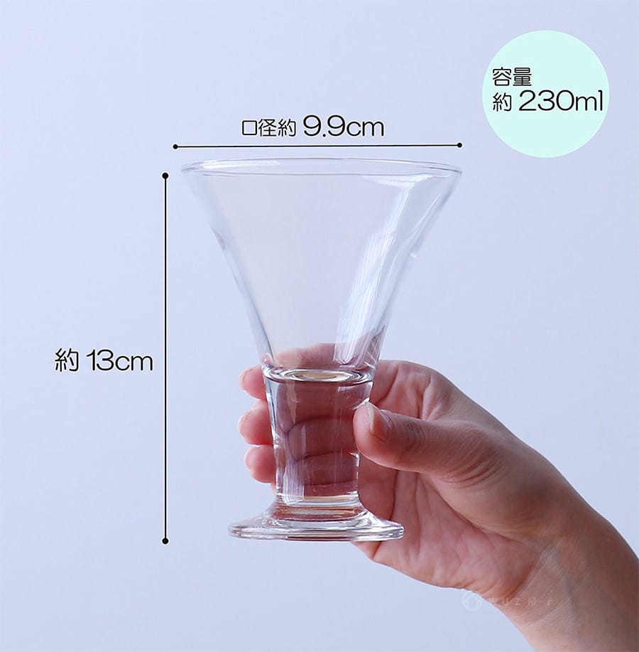 日本ADERIA 強化寬口甜點杯230ml