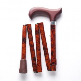 Merry Sticks悅杖 繽紛生活折疊手杖-核桃木紋