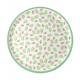 85折｜丹麥GreenGate Lily petit white 美耐皿餐盤25.5cm
