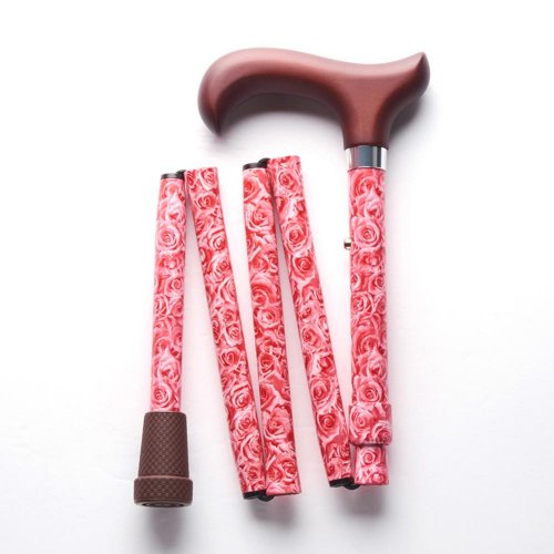 Merry Sticks悅杖 繽紛生活折疊手杖-紅玫