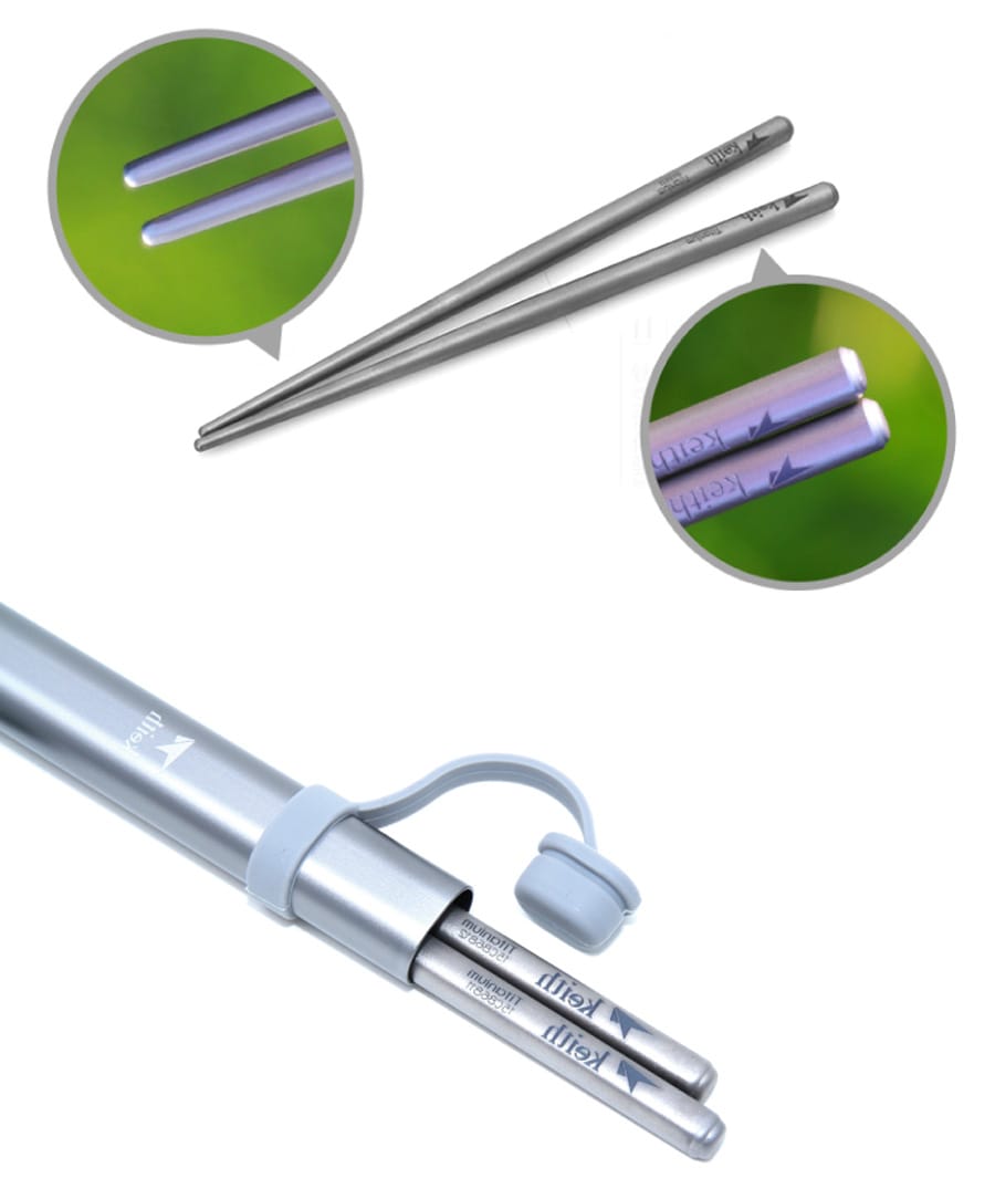 Keith純鈦 Ti5625短圓筷套組-共5色