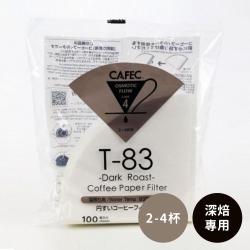 日本CAFEC 深焙專用濾紙100張-2-4杯