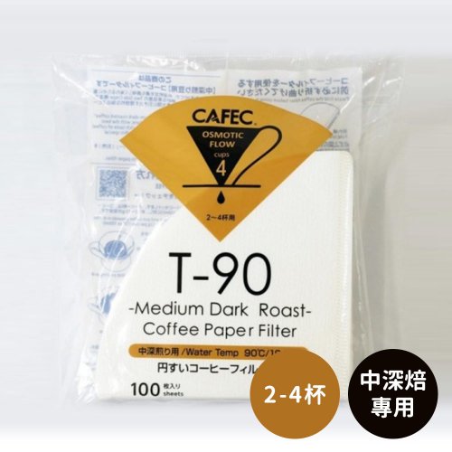 日本CAFEC 中深焙專用濾紙100張-2-4杯