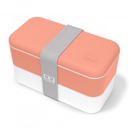 出清6折｜法國Monbento Original雙層餐盒-熱帶橘/白