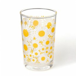 日製玻璃2件8折｜日本ADERIA 昭和復古花朵水杯(黃菊)