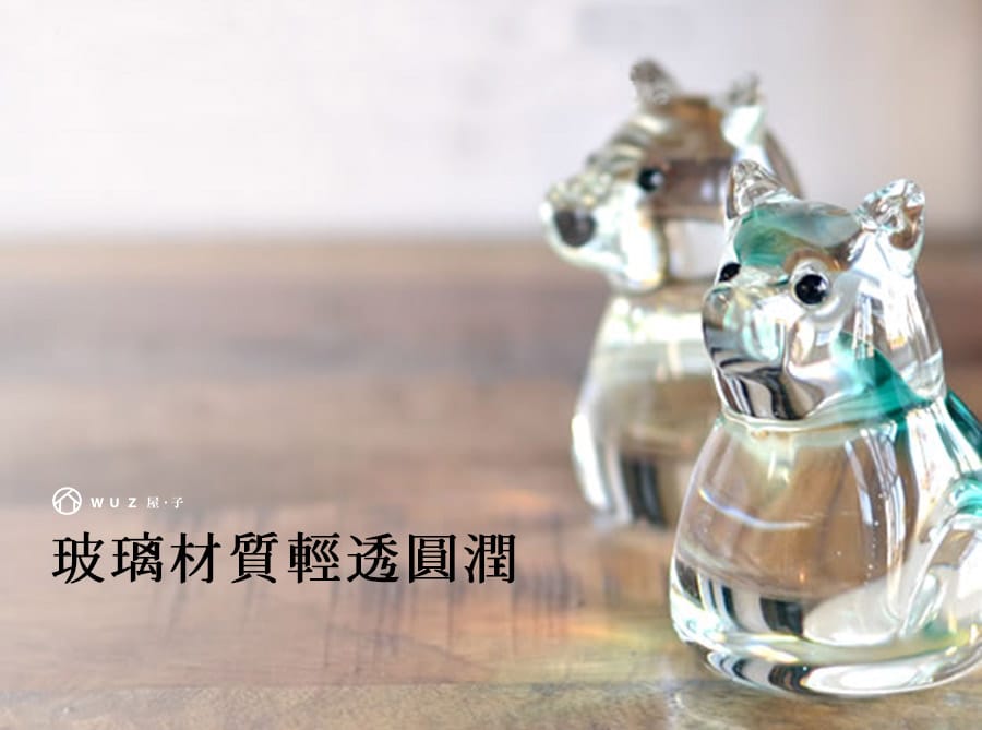 日本ADERIA 手作玻璃幸運生肖擺飾- 共6款(馬/羊/猴/雞/狗/豬)