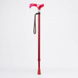 Merry Sticks悅杖 皇家系列水鑽手杖-珊瑚紅