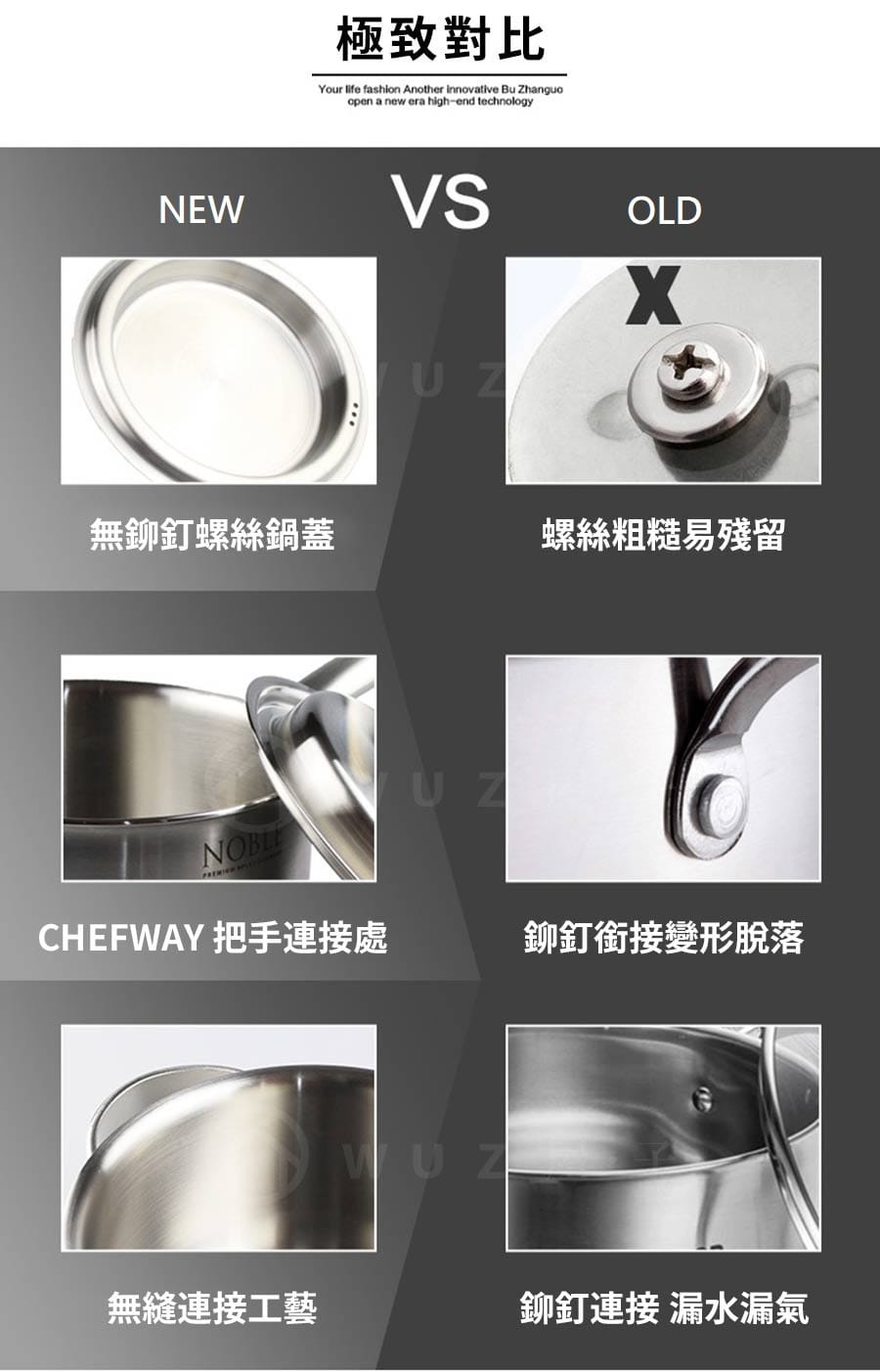 韓國 CHEFWAY 諾貝系列不銹鋼湯鍋20cm